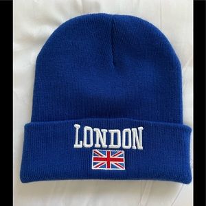 NWOT ROYAL BLUE KNIT LONDON 🇬🇧CAP O/S
